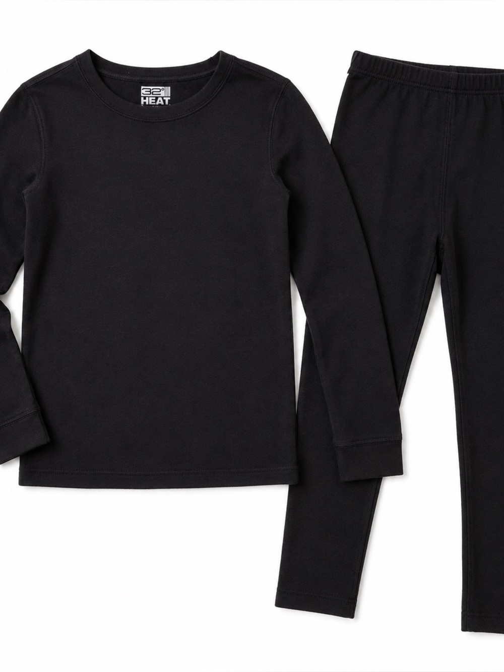 32 Degrees Heat Kids Thermal Base Layer Set Black Small
